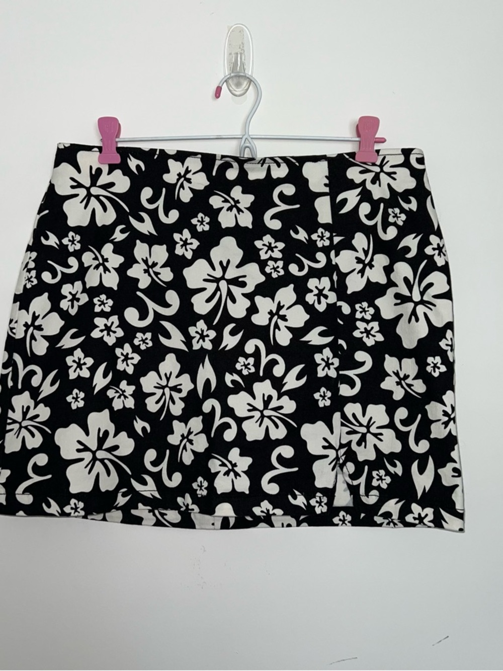 wild fable Black and White Floral Mini Skirt